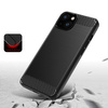 CARBON CASE FLEXIBLE COVER FOR IPHONE 13 BLACK