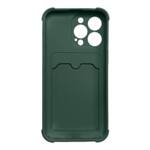 CARD ARMOR CASE COVER FOR IPHONE 12 PRO CARD WALLET AIR BAG ARMORED HOUSING GREEN