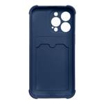 CARD ARMOR CASE COVER FOR IPHONE 12 PRO MAX CARD WALLET AIR BAG ARMORED HOUSING NAVY BLUE