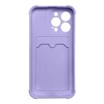 CARD ARMOR CASE COVER FOR SAMSUNG GALAXY A22 4G CARD WALLET AIR BAG ARMORED HOUSING PURPLE