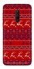 CASEGADGET CASE OVERPRINT RED REINDEERS ONEPLUS 7T PRO