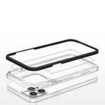 CLEAR 3IN1 CASE FOR IPHONE 13 PRO FRAME GEL COVER BLACK