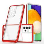 CLEAR 3IN1 CASE FOR SAMSUNG GALAXY A33 5G FRAME GEL COVER RED