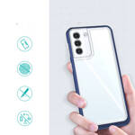 CLEAR 3IN1 CASE FOR SAMSUNG GALAXY S21 FE FRAME COVER GEL BLUE