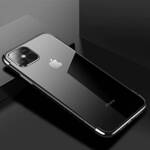 CLEAR COLOR CASE GEL TPU ELECTROPLATING FRAME COVER FOR IPHONE 13 MINI BLACK