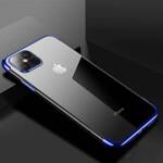 CLEAR COLOR CASE GEL TPU ELECTROPLATING FRAME COVER FOR IPHONE 13 PRO BLUE