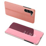 CLEAR VIEW CASE COVER FOR SAMSUNG GALAXY S23 COVER WITH A FLAP PINK