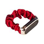 CLOTH WRISTBAND FOR XIAOMI MI BAND 6/5/4/3 STRAP BRACELET ELASTIC SCRUNCHIES RED