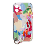 COLOR CHAIN CASE GEL FLEXIBLE ELASTIC CASE COVER WITH A CHAIN PENDANT FOR SAMSUNG GALAXY A32 4G MULTICOLOUR  (4)