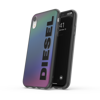 DIESEL SNAP CASE HOLOGRAPHIC WITH THE LOGO IPHONE XR HOLOGRAPHIC/BLACK