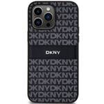 DKNY DKHCP14XPRTHSLK iPhone 14 Pro Max 6.7" czarny/black hardcase Leather Mono Stripe & Metal Logo