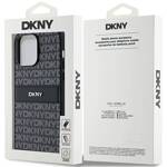 DKNY DKHCP14XPRTHSLK iPhone 14 Pro Max 6.7" czarny/black hardcase Leather Mono Stripe & Metal Logo