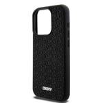 DKNY DKHCP15L3DRPWK iPhone 15 Pro 6.1" czarny/black hardcase 3D Rubber Repeat Pattern