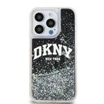 DKNY DKHCP15LLBNAEK iPhone 15 Pro 6.1" czarny/black hardcase Liquid Glitter Big Logo