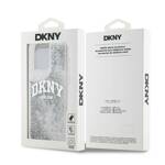 DKNY DKHCP15LLBNAET iPhone 15 Pro 6.1" biały/white hardcase Liquid Glitter Big Logo