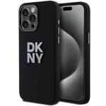 DKNY DKHCP15LSMCBSK iPhone 15 Pro 6.1" czarny/black hardcase Liquid Silicone Metal Logo