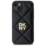 DKNY DKHCP15MPQDSLK iPhone 15 Plus 6.7"   czarny/black Quilted Stack Logo