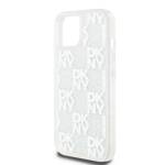 DKNY DKHCP15SLCPEPT iPhone 15 / 14 / 13 6.1" biały/white hardcase Liquid Glitter Multilogo