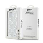 DKNY DKHCP15SLCPEPT iPhone 15 / 14 / 13 6.1" biały/white hardcase Liquid Glitter Multilogo