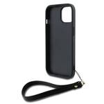 DKNY DKHCP15SPBSWSK iPhone 15 / 14 /13 6.1" czarny/black hardcase Wrist Strap Stock Logo