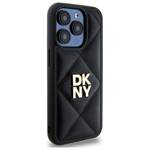 DKNY DKHCP15XPQDSLK iPhone 15 Pro Max     6.7" czarny/black Quilted Stack Logo