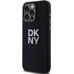 DKNY DKHCP15XSMCBSK iPhone 15 Pro Max 6.7" czarny/black hardcase Liquid Silicone Metal Logo