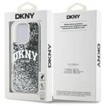 DKNY DKHCP16LLBNAEK iPhone 16 Pro 6.3"    czarny/black hardcase Liquid Glitter Arch Logo