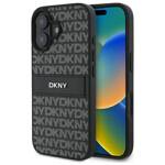 DKNY DKHCP16SPRTHSLK iPhone 16 6.1"       czarny/black hardcase Texture Pattern Tonal Stripe