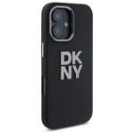 DKNY DKHCP16SSMCBSK iPhone 16 6.1"        czarny/black hardcase Liquid Silicone Metal Logo