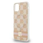 DKNY DKHMN61HCPTSP iPhone 11 / Xr 6.1" różowy/pink hardcase IML Checkered Mono Pattern & Printed Stripes MagSafe