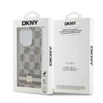 DKNY DKHMP13XHCPTSE iPhone 13 Pro Max 6.7" beżowy/beige hardcase IML Checkered Mono Pattern & Printed Stripes MagSafe