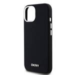 DKNY DKHMP14SSMCHLK iPhone 14 / 15 / 13 6.1" czarny/black hardcase Liquid Silicone Small Metal Logo MagSafe