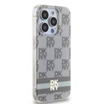 DKNY DKHMP14XHCPTSE iPhone 14 Pro Max 6.7" beżowy/beige hardcase IML Checkered Mono Pattern & Printed Stripes MagSafe