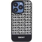 DKNY DKHMP15LPSOSPK iPhone 15 Pro 6.1" czarny/black hardcase Leather Printed Pattern Metal Logo MagSafe