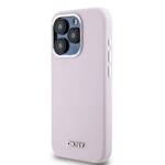 DKNY DKHMP15LSMCHLP iPhone 15 Pro 6.1" różowy/pink hardcase Liquid Silicone Small Metal Logo MagSafe