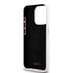 DKNY DKHMP15LSMCHLP iPhone 15 Pro 6.1" różowy/pink hardcase Liquid Silicone Small Metal Logo MagSafe