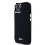 DKNY DKHMP15MSMCHLK iPhone 15 Plus / 14 Plus 6.7" czarny/black hardcase Liquid Silicone Small Metal Logo MagSafe