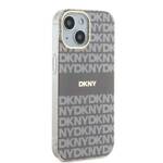 DKNY DKHMP15SHRHSEE iPhone 15 / 14 / 13 6.1" beżowy/beige hardcase IML Mono & Stripe MagSafe