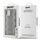 DKNY DKHMP15SPCPVSLE iPhone 15 6.1" beżowy/beige hardcase Leather Checkered Mono Pattern MagSafe