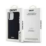 DKNY DKHMP15XSMCHLK iPhone 15 Pro Max 6.7" czarny/black hardcase Liquid Silicone Small Metal Logo MagSafe