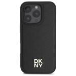 DKNY DKHMP16LPSHRPSK iPhone 16 Pro 6.3"   hardcase czarny/black Repeat Pattern Stack Logo MagSafe