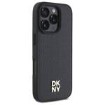 DKNY DKHMP16LPSHRPSK iPhone 16 Pro 6.3"   hardcase czarny/black Repeat Pattern Stack Logo MagSafe