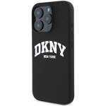 DKNY DKHMP16LSNYACH iPhone 16 Pro 6.3" czarny/black hardcase Silicone White Printed Logo MagSafe