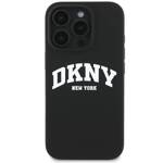 DKNY DKHMP16LSNYACH iPhone 16 Pro 6.3" czarny/black hardcase Silicone White Printed Logo MagSafe