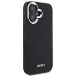 DKNY DKHMP16SPSCMCLK iPhone 16 6.1" czarny/black hardcase Plain Silver Logo MagSafe