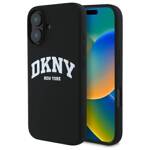 DKNY DKHMP16SSNYACH iPhone 16 6.1"        czarny/black hardcase Silicone White Printed Logo MagSafe