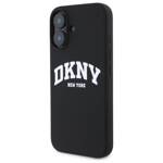 DKNY DKHMP16SSNYACH iPhone 16 6.1"        czarny/black hardcase Silicone White Printed Logo MagSafe