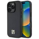 DKNY DKHMP16XPSHRPSK iPhone 16 Pro Max    6.9" hardcase czarny/black Repeat Pattern Stack Logo MagSafe