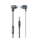 DUDAO IN-EAR HEADPHONES HEADSET WITH REMOTE CONTROL AND MICROPHONE 3.5 MM MINI JACK BLUE (X13S)