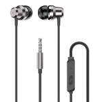 DUDAO IN-EAR HEADPHONES HEADSET WITH REMOTE CONTROL AND MICROPHONE 3.5 MM MINI JACK SILVER (X10 PRO SILVER)